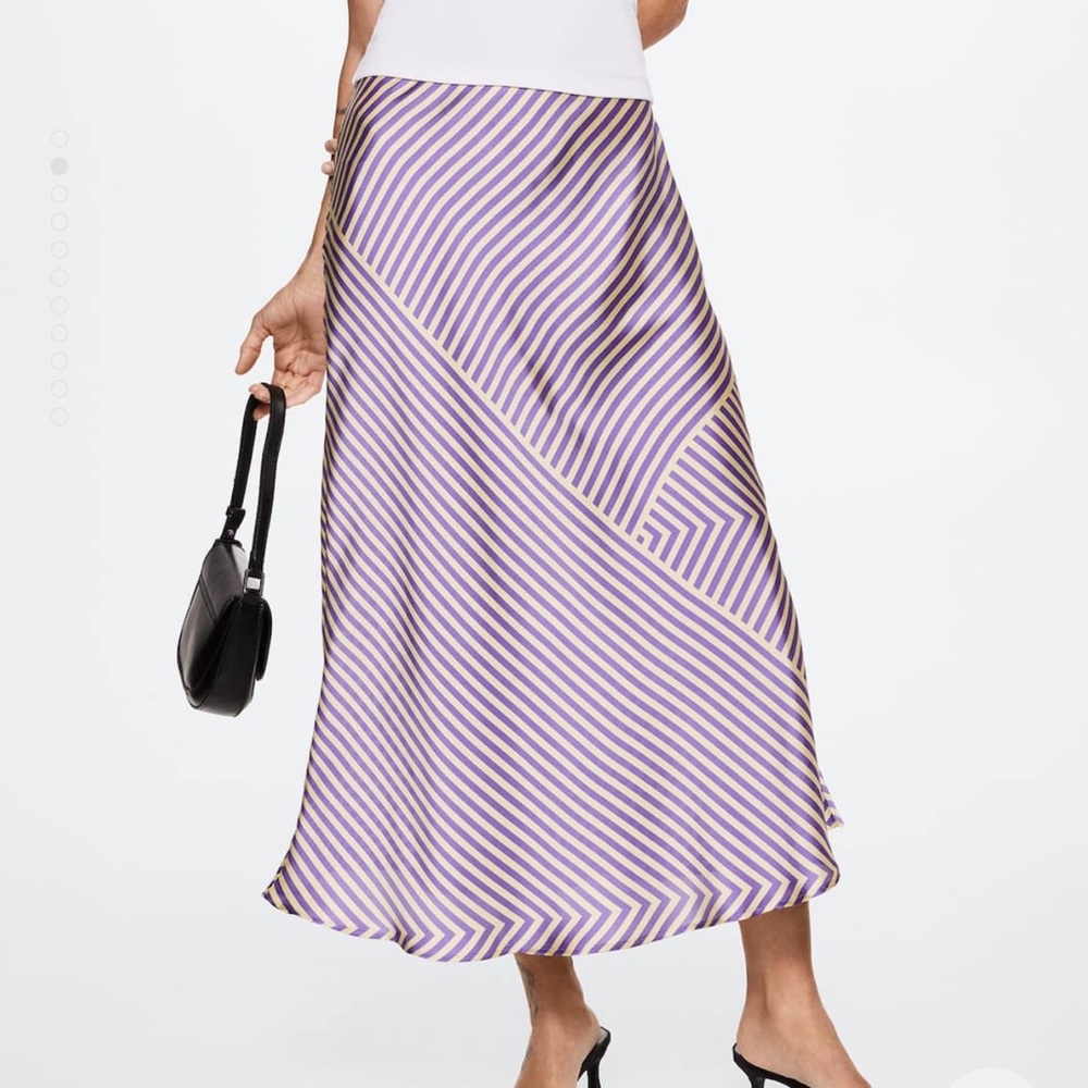 Satin Silk Skirt by Mango